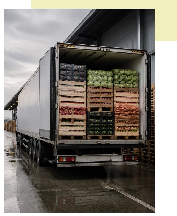 Перевозка плодоовощной продукции в Ломоносова по цене от 5123 р. | Агросервис-Лмн