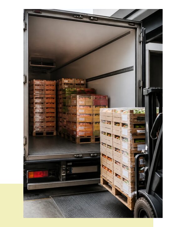 Перевозка сельхозпродукции на паллетах с доставкой в Ломоносова